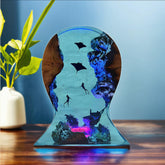 Manta Ray Resin Headset Stand Unique Gaming Accessory & LED Decor