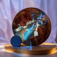 Shark & Submarine Resin Lamp Irregular Ocean-Themed Night Light for Kids Room