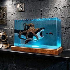 Predator Shark Resin Lamp Captivating Epoxy Glow for Office Decor