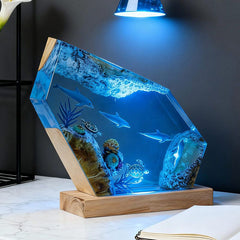 Deep Sea Explorer Resin Lamp Night Light for Holiday Decor