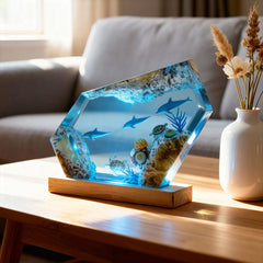 Deep Sea Explorer Resin Lamp Night Light for Holiday Decor