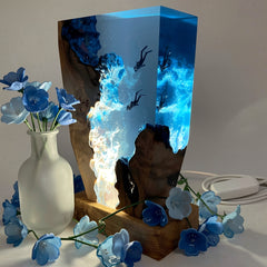 Diver frozen in light, Night Light, Scuba Diving Deep Sea Exploration( Best Gift 🎁 )