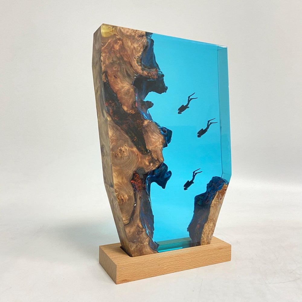 Three Divers Resin Night Light - Family Series
